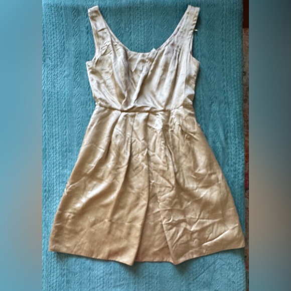 Banana Republic Champagne Satin Dress - Picture 1 of 3